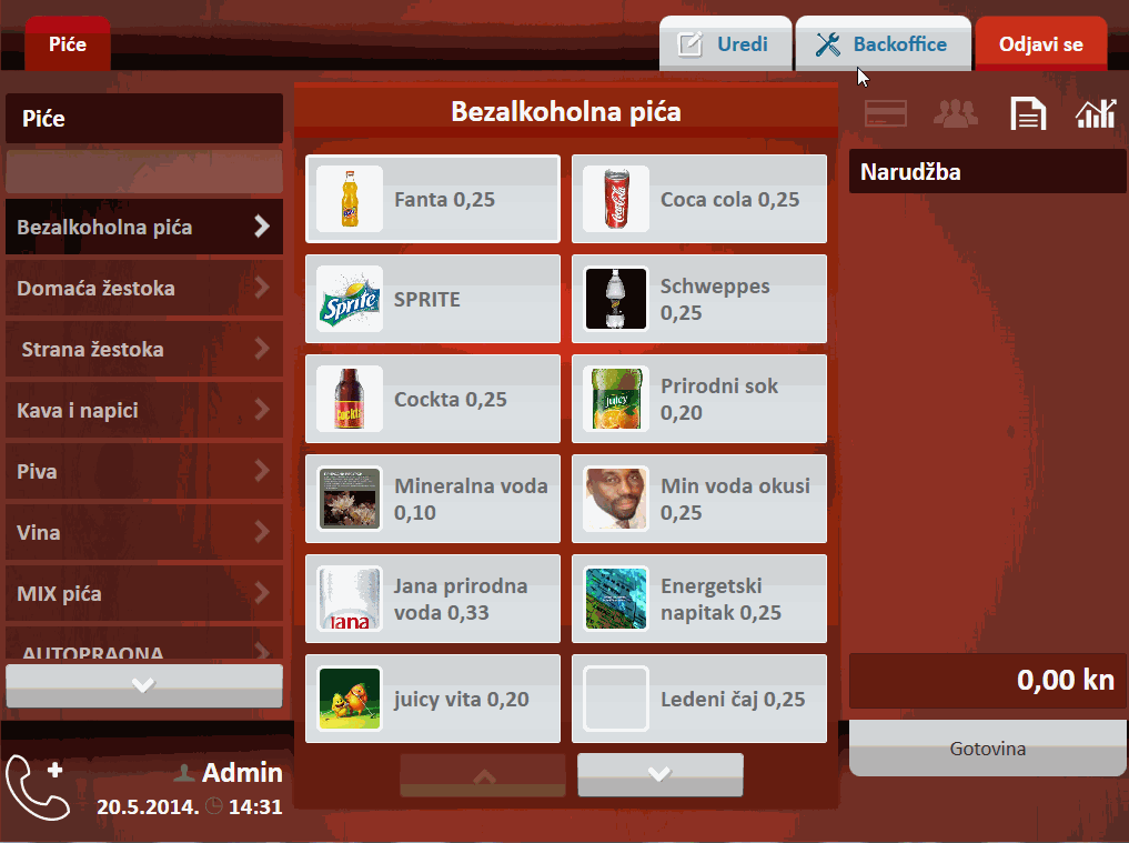Rad s happy hour cijenama u programu POS Sector