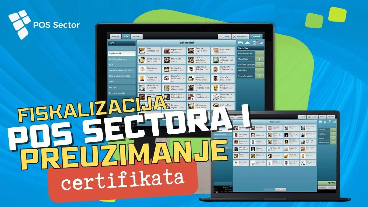 Video upute fiskalizacija POS Sector